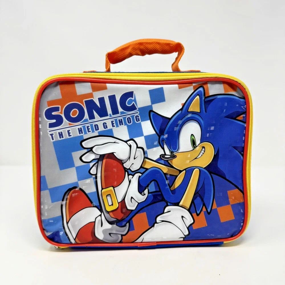 NWT Sonic The Hedgehog Rectangle Lunch Bag 9.5x8x3